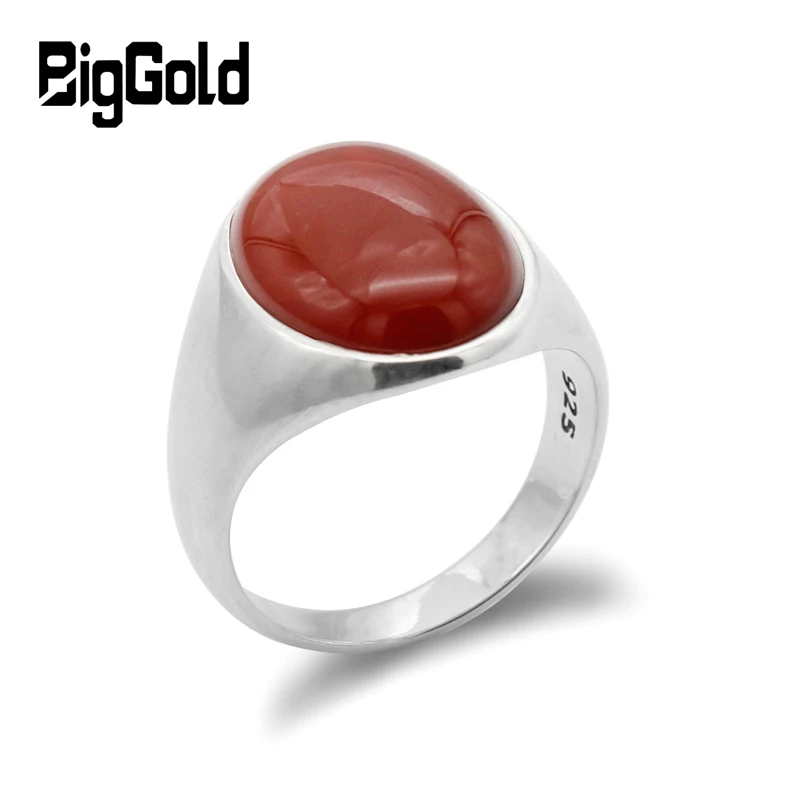 925 Solid Sterling Silver Ring Natural Red Onyx Gemstone Ring Handmade Ring Sterling Silver Rings Jewelry Men Rings /& Women Rings