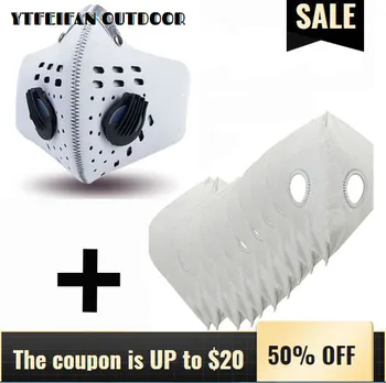 

Cycling Sports Running Carbon Dust Traning FaceMask Bicycle Bike Outdoor Training Filter Shield Gas Hiking Skiing Masks