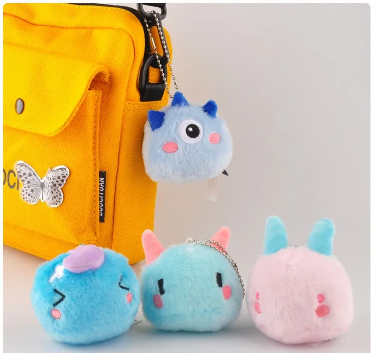 Креативный геометрический Монстр Единорог Kawaii Плюшевые игрушки-подвески мягкие Мультяшные животные мягкая кукла брелок сумка рюкзак Рождественский подарок