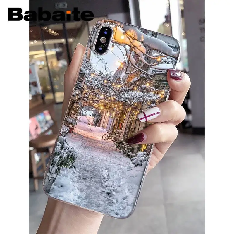 Babaite красивый travek зимний восходящий узор чехол для телефона для iPhone 8 7 6 6S Plus X XS MAX 5 5S SE XR 11 11pro 11promax