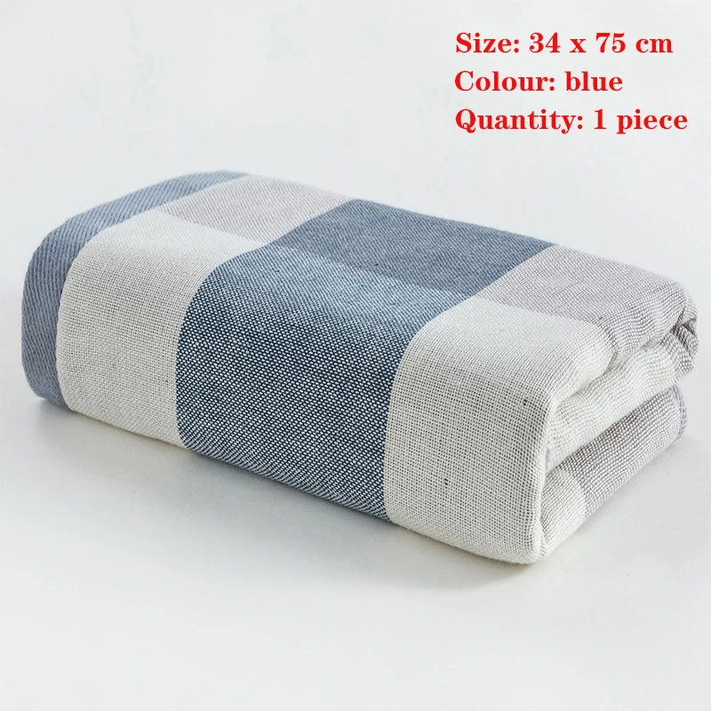 Blue YIANSHU 34x75 см хлопок решетки для полотенец высокого класса мягкие и удобные Воды Сосать сильный отель домашнее полотенце для лица - Цвет: Blue