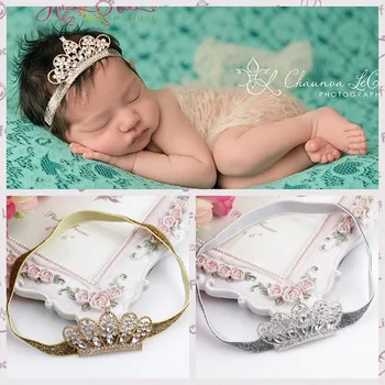 

baby headwear Crystal Crown children's hair band Popular hair accessories