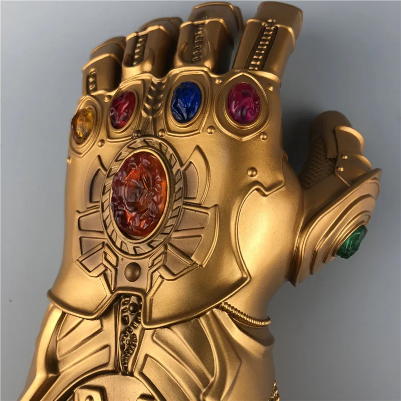 Танос Marvel Infinity Gauntlet супергерой Железный человек перчатки косплей Мстители светодиодный перчатки для детей и взрослых Новинка