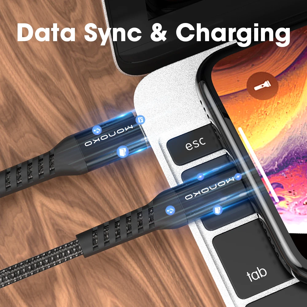 MFi PD кабель type C для Apple порт 3A быстрой зарядки iPhone 11 адаптер питания USB iPad ipod|Кабели