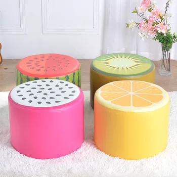 

Baby cartoon sofa stool watermelon stool children learning stool painting stool changing shoes stool cute little round stool