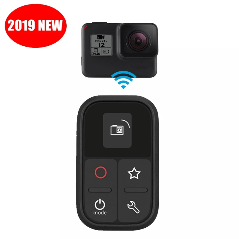 

2019 Newest Self-luminous OLED Waterproof Wifi Remote Control For GoPro Hero 7 8 Black hero 6 5 4 3+Remote Kits Accessories