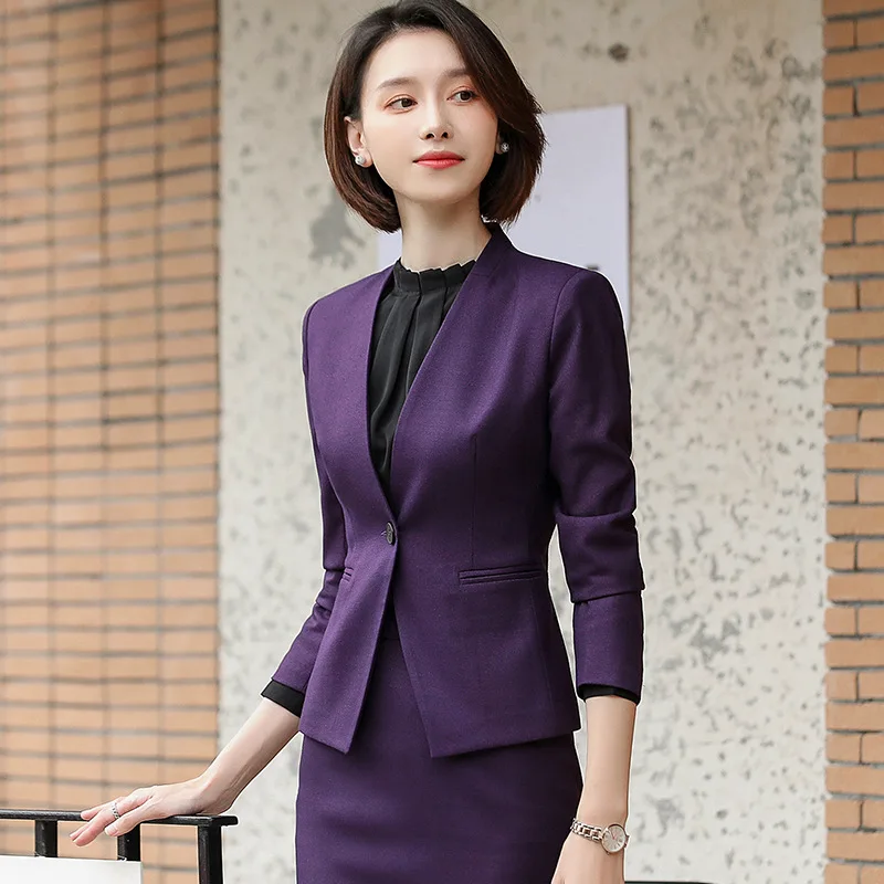 

Ladies Office Work Wear Formal Women Business Suits With Skirt And Jackets Coat Female Summer Fall Professional Blazers Elegant