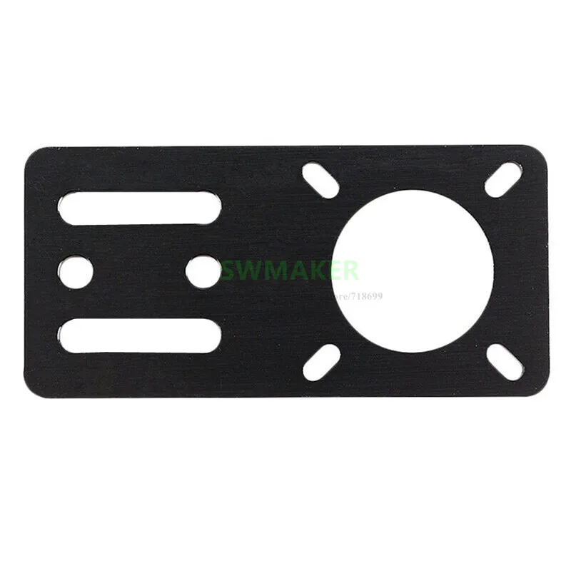 Placa de montagem de motor de passo nema17, placa de montagem em v slot motedis para motor nema 17, peça da impressora 3d cnc