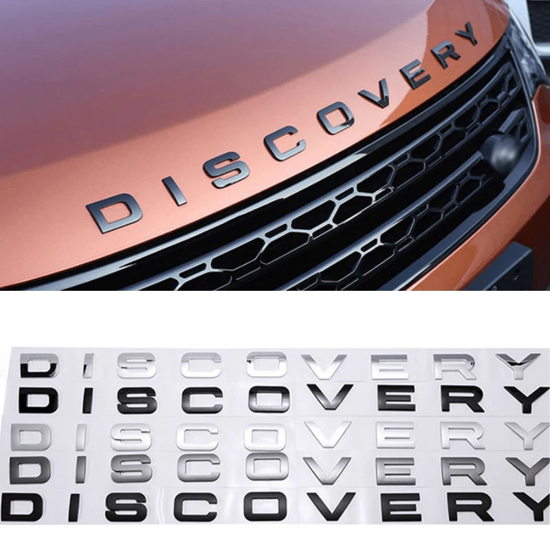 ABS Sticker for Land Rover Discovery Sport Logo 2 3 4 5 Car Front Hood Emblem Rear Trunk Badge Auto Decal Decoration | Автомобили и