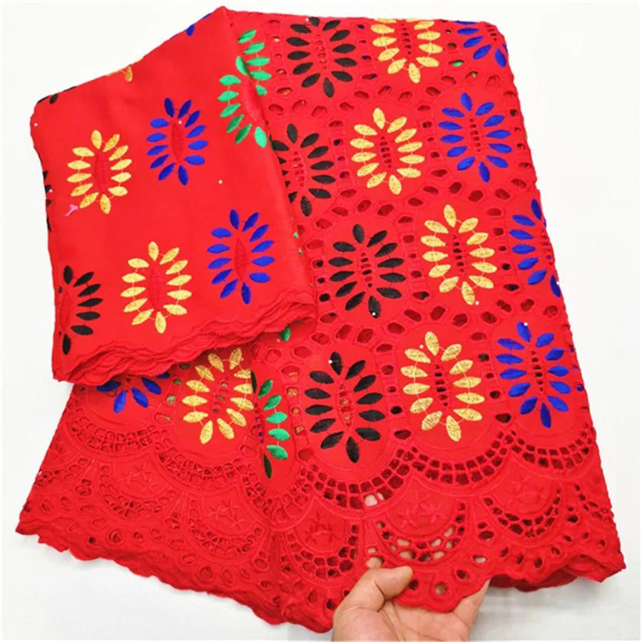 Новейшее швейцарское сухое кружево высокое качество кружева хлопок ткань из Дубая Африканское парчовое полотно 5+ 2 ярдов
