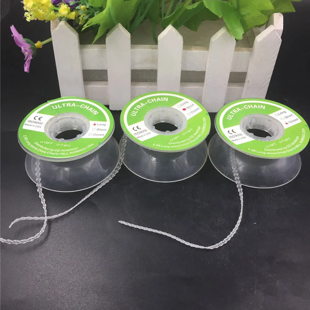  3 Types Dental Tool Orthodontic Elastic Clear Ultra Power Chain Rubber Band New Arrival