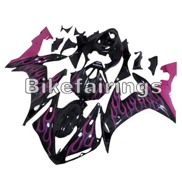 Инъекции полный комплект обтекателя Для Yamaha YZF1000 R1 2004 2005 2006 YZF R1ABS Пластик электронный атомайзер черный с пурпурным пламя