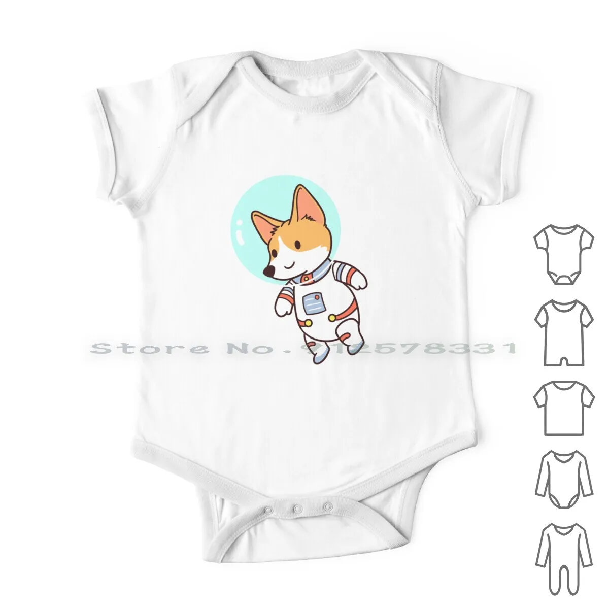 

Astronaut Corgi Newborn Baby Clothes Rompers Cotton Jumpsuits Puppy Corgi Mom Corgi Dad Corgi Lover Animal Dog Mom Dog Dad Cute