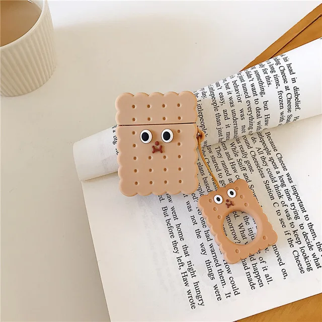 Забавные 3D чехлы для наушников Oreo с кольцом для Apple Airpods 1/2, милые силиконовые защитные чехлы для наушников
