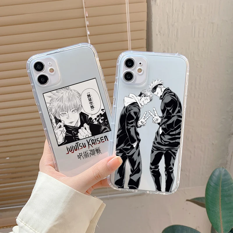 New Shockproof Silcone Phone Case For Iphone 12 Mini 11 Pro Max 13 Xs Xr X 8 7 6 6s Plus Se2 Japanese Anime Jujutsu Kaisen Cover Mobile Phone Cases Covers Aliexpress