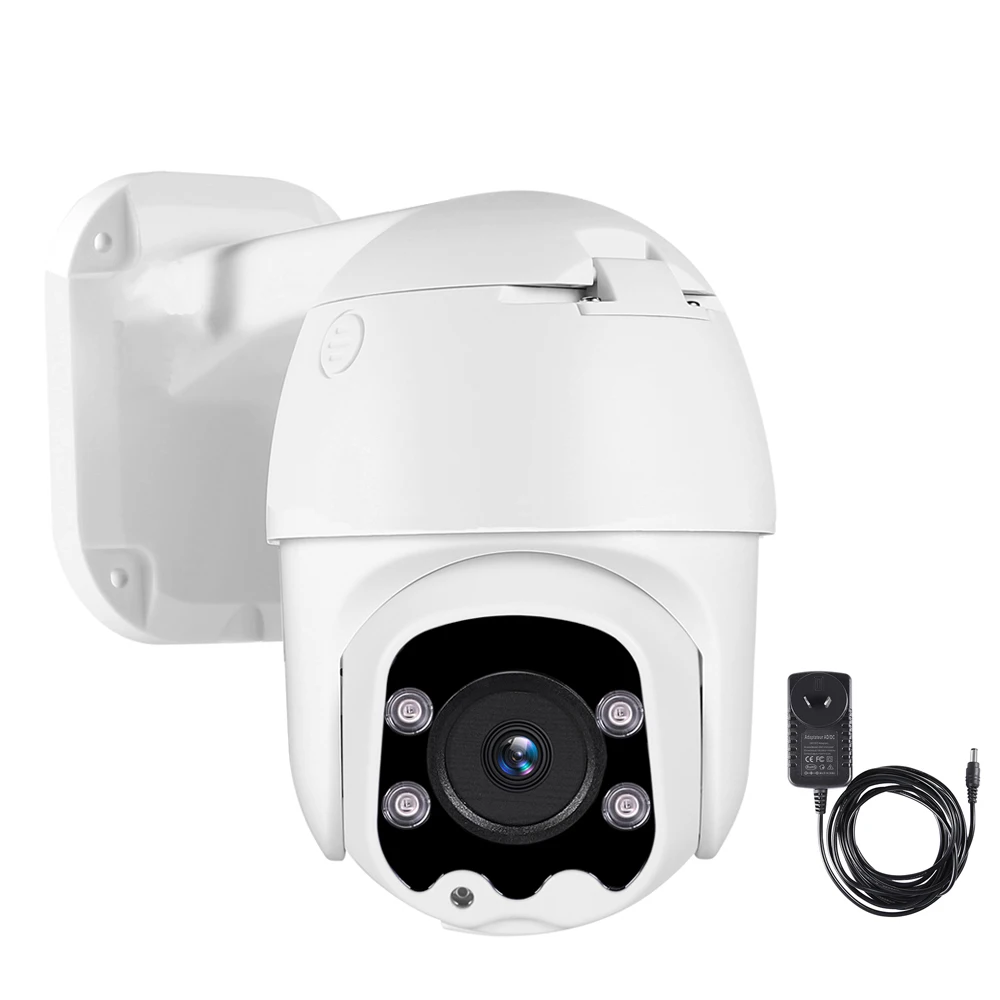 Camera 12V 2A AHD 1080P Мини панорамирование Поворотная CCTV камера наблюдения купольная ИК Ночное Видение скорость купольная камера коаксиальный 4 Массив светодиодов - Цвет: Camera 12V 2A