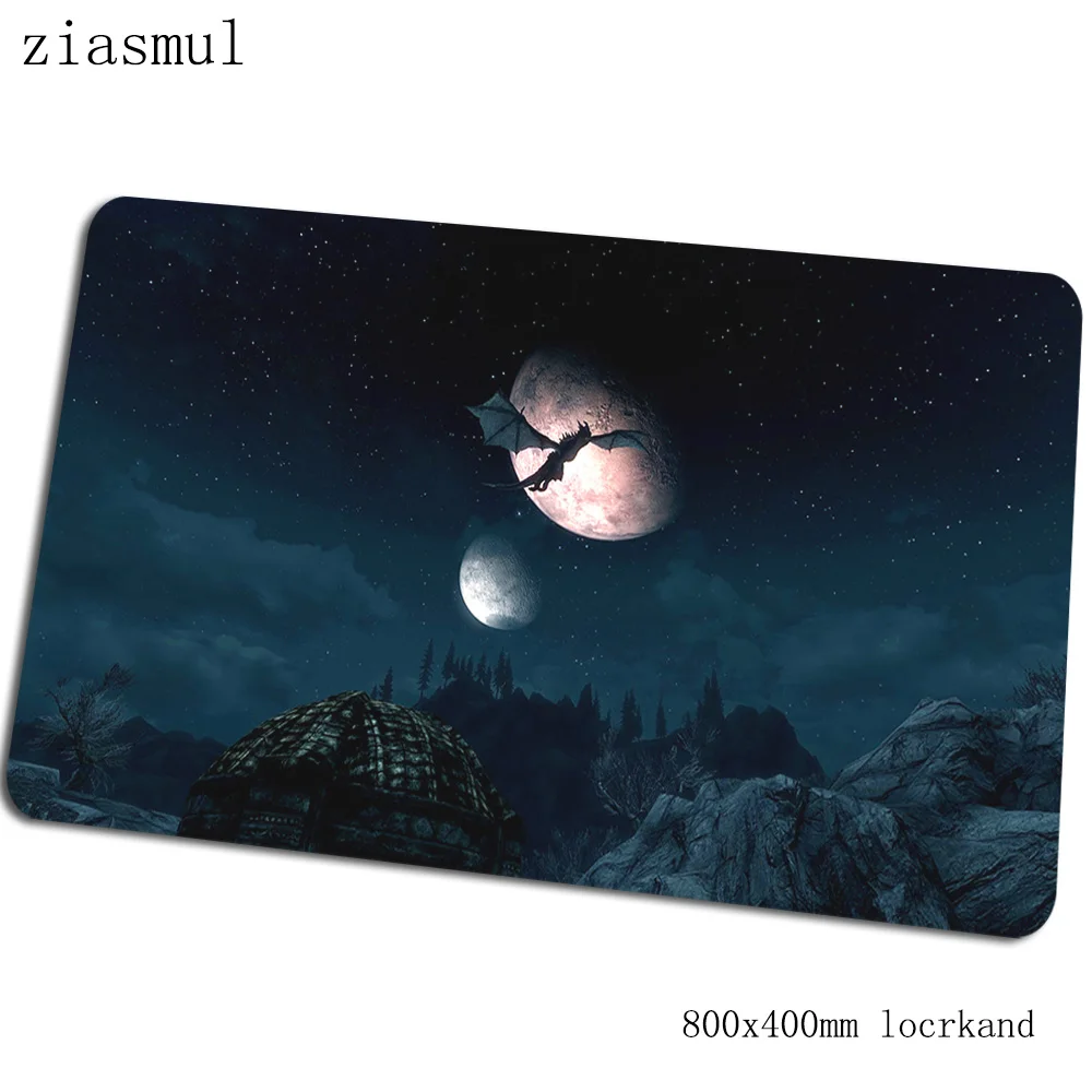 Skyrim коврик для мыши 80x40 см яркая компьютерная мышь игровой мат геймпад пк мультяшный игровой коврик для мыши офисный коврик для мыши - Цвет: Size 800x400x2mm
