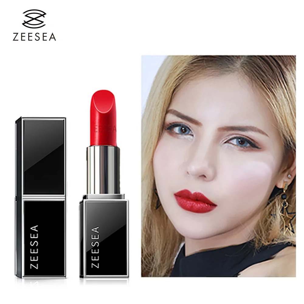 

Zeesea Red Nourish Matte Lipstick Set Make-Up For Women Easy To Color Lasting Waterproof Lip Gloss Cosmetics Beauty Makeup 3.8g