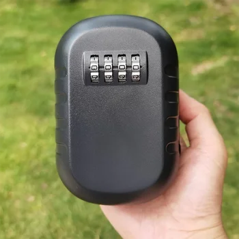 

Key Safe Box Weatherproof 4 Digit Combination Key Storage Lock Box Indoor Outdoor Password Lock Hidden Keys Storage Box