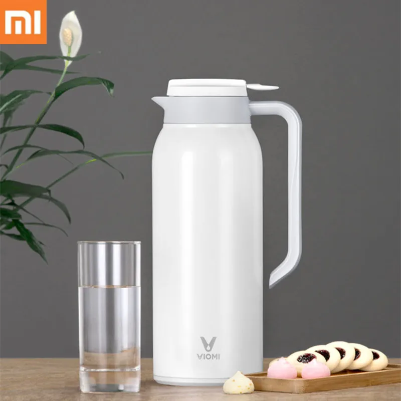 Xiaomi VIOMI термос чашки 1.5L нержавеющая сталь вакуумный термос 24 часа колбы портативный изоляции воды чайник
