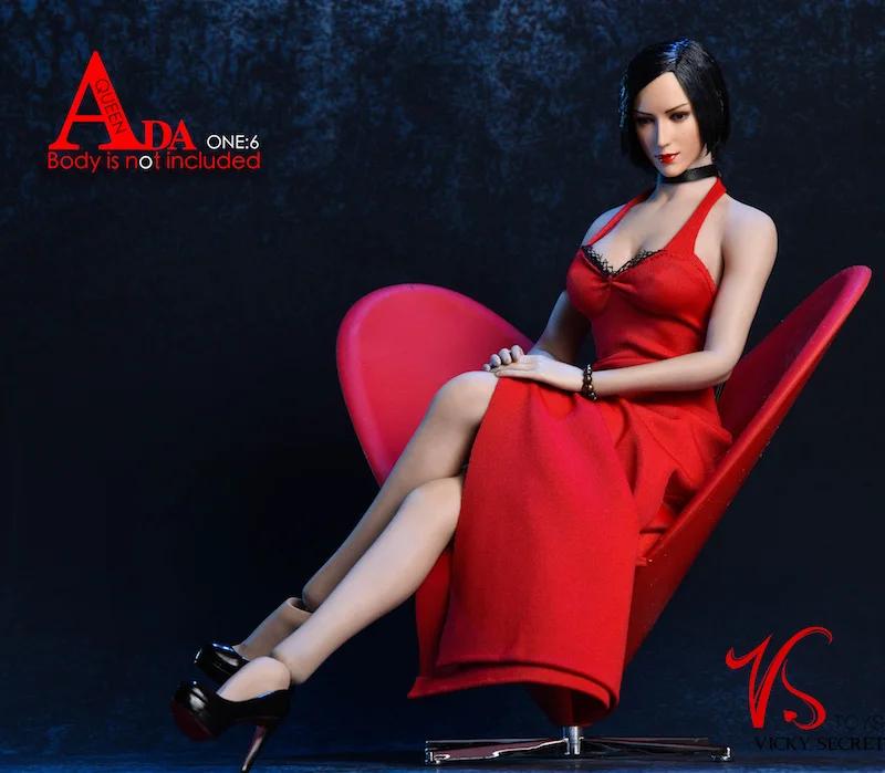 Estartek Vstoys 18XG14 ada Wong сексуальное черное/красное вечернее платье Чонсам костюм для 12 дюймов Коллекционная Фигурка DIY