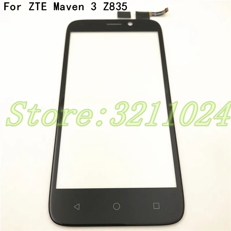 Хорошее качество 5,0 дюймов для ZTE maven 3 Z835 сенсорный экран дигитайзер сенсор Замена оригинальная сенсорная панель идеальный Ремонт Запчасти