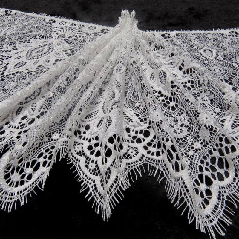 white lace trim