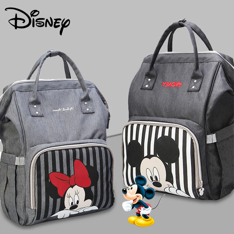 Классический детский рюкзак для подгузников серии Disney с Микки Минни USB сумка мам