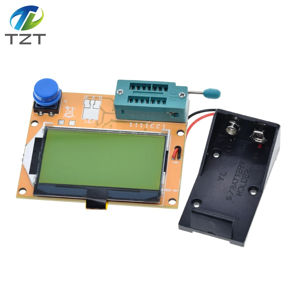 ESR метр Mega328 Транзистор тестер цифровой V2.68 ESR-T4 Диод Триод Емкость MOS/PNP/NPN LCR 12864 ЖК-экран тестер