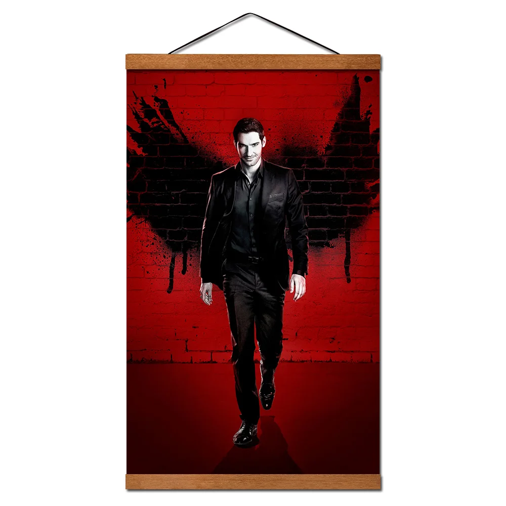 Плакаты Lucifer настенное искусство прокрутка холст картины с магнитом твердая