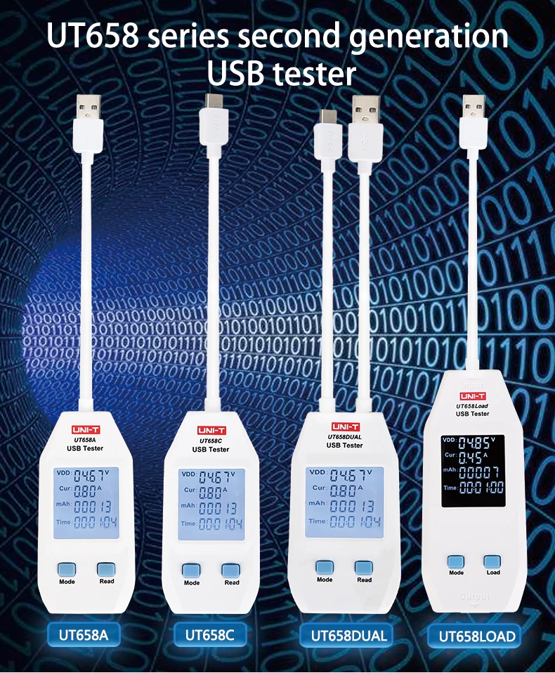 UNI T электрический USB тестер безопасности напряжения Вольтметр Амперметр