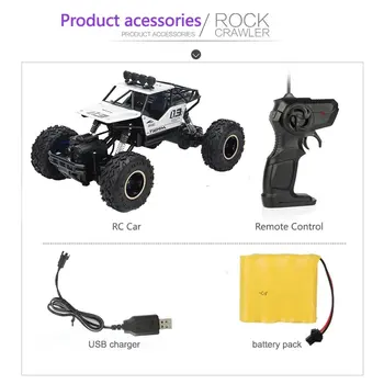 

Large Alloy 4WD Drifting Climbing Cars High Speed 2.4Ghz Radio Remote Control Car RC Off Road Fast Racing Rock Crawler