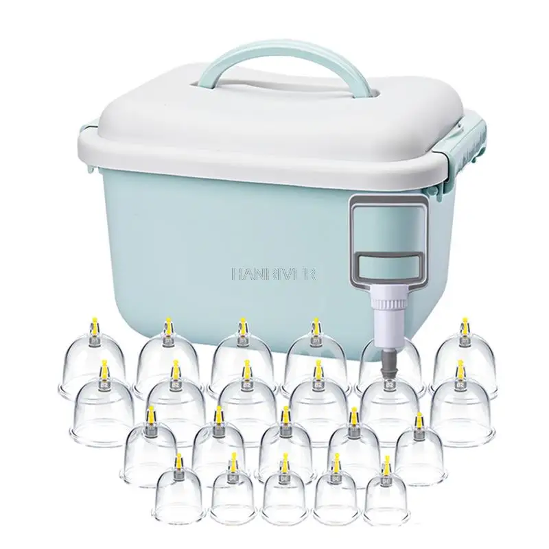 

Vacuum Cupping body Massager Suction Cups Jar Set Plastic Vacuum Suction Therapy Cupping Set Cans for Massage