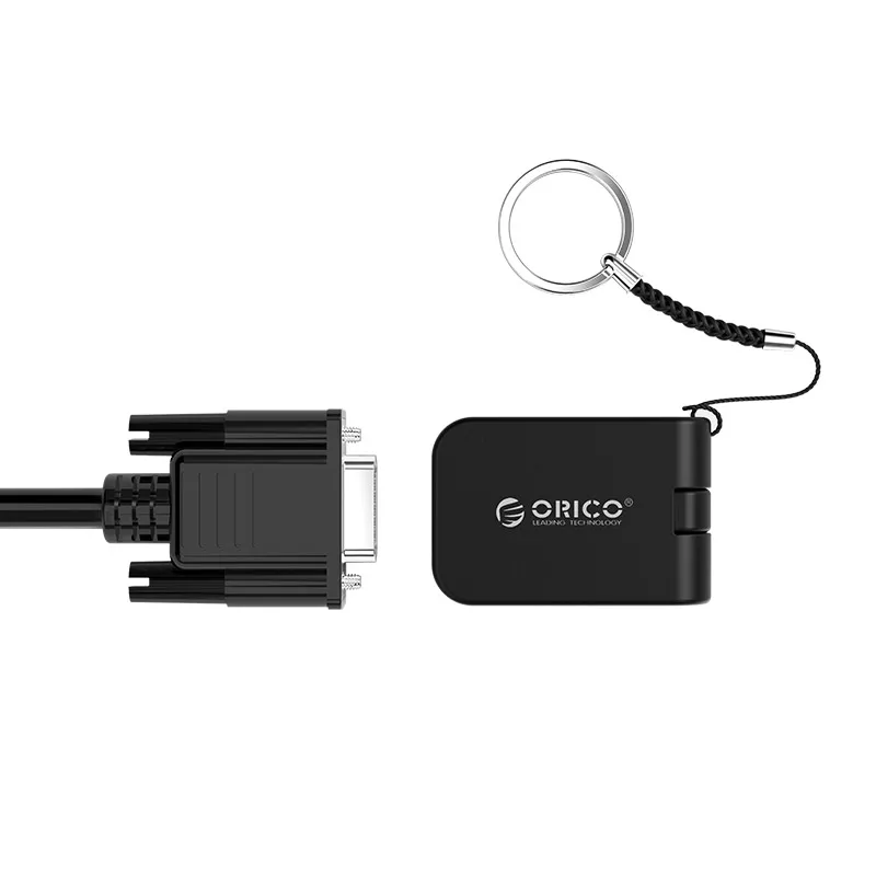 USB C к VGA конвертер с петлей типа c штекер VGA Женский адаптер для Macbook huawei P20 samsung S8, XC-112
