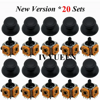 

IVYUEEN 20 Sets for PlayStation 4 PS4 Pro Slim Controller 3D Thumb Sticks Analog Sensor Module Potentiometer Joystick Repair