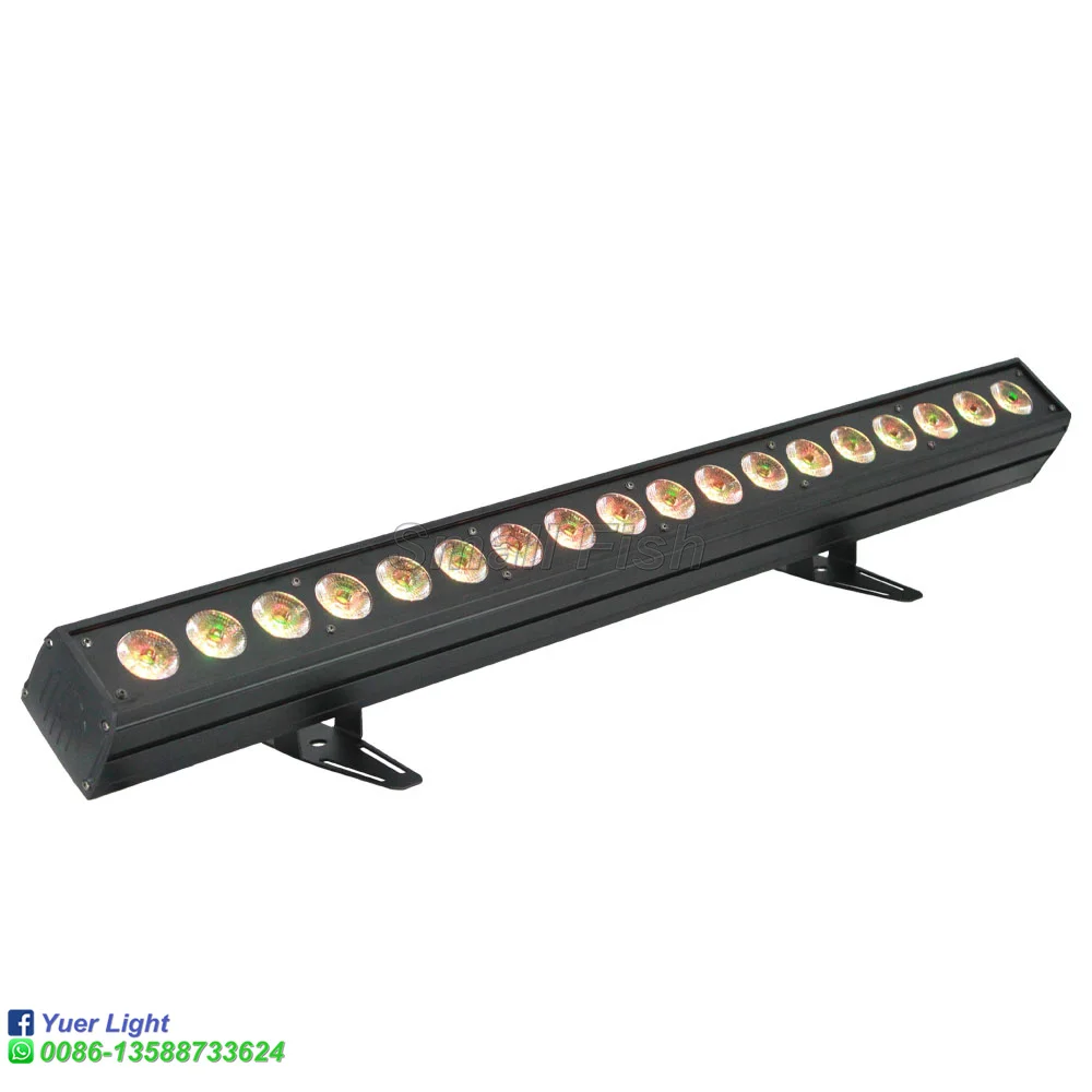 4xlot светодиодный стирка настенные светильники высокое качество 18X18 вт RGBWA-UV 6IN1 светодиодный для мойки для бара эффект света IP20 крытый Применение хороший эффект Dj оборудование