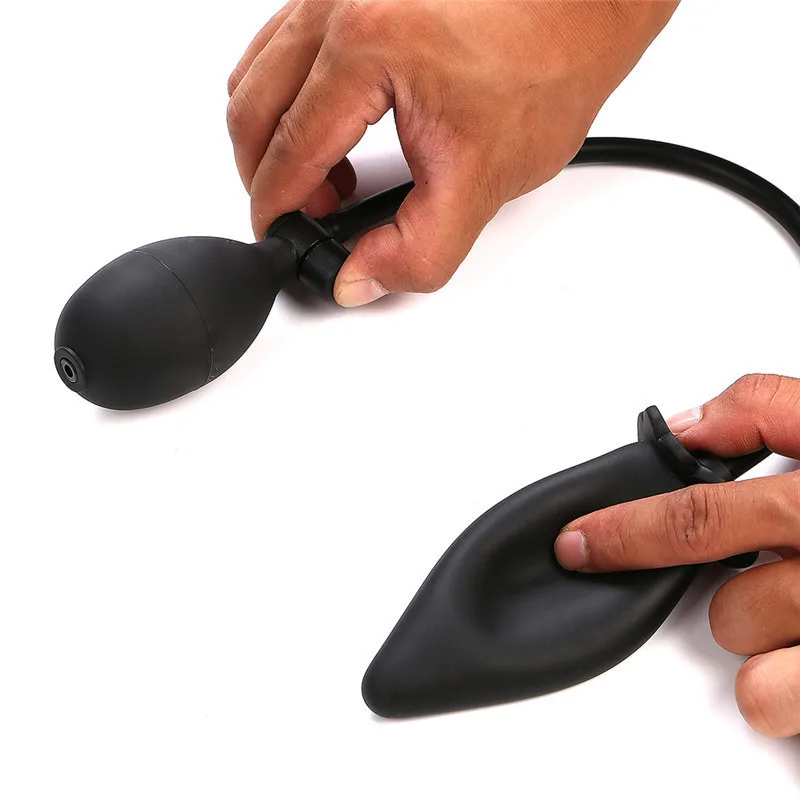 Air Pump Anal Dilator Expandable Anus Expander No Vibrator Butt Plug Realistic Dildo Inflatable Prostate Massager Anal Toys