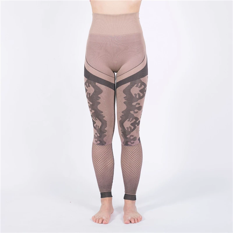 Camouflage Sports Leggings High Waist Yoga Pants for Women Fitness Workout Seamless Leggins Elastic Mesh Gym Push Up Tights