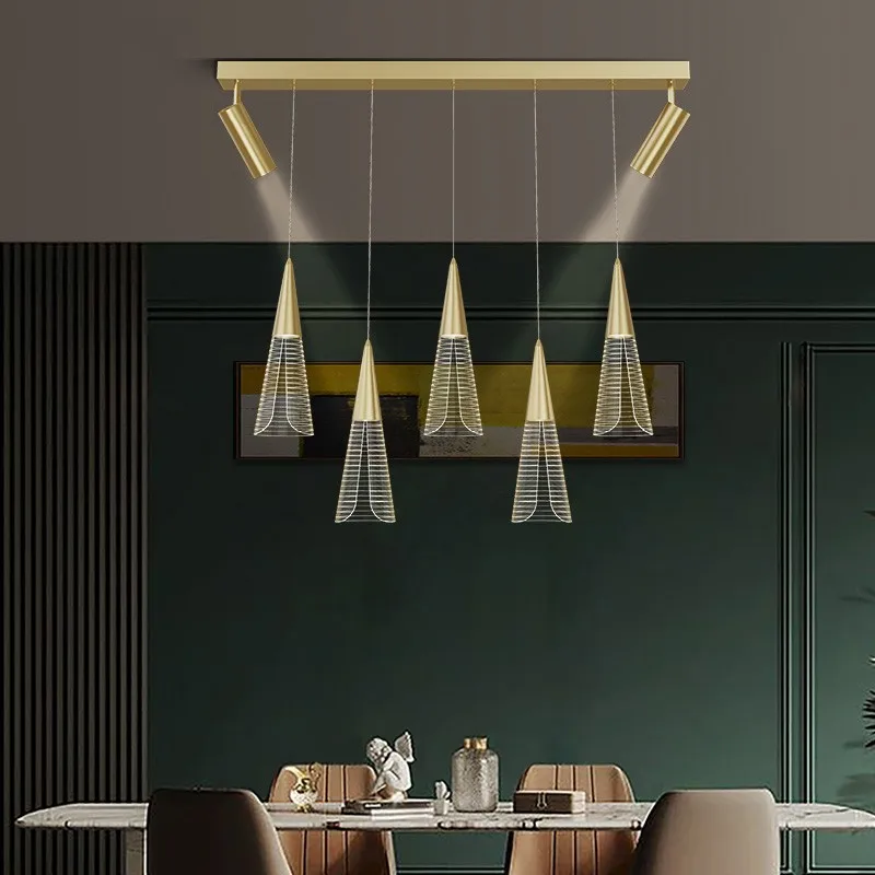 Dining Living Room Modern Luxury Chandelier Black / Gold LED Kitchen Island Hanging Lamp Coffee Shop Restaurant Bar Deco Light