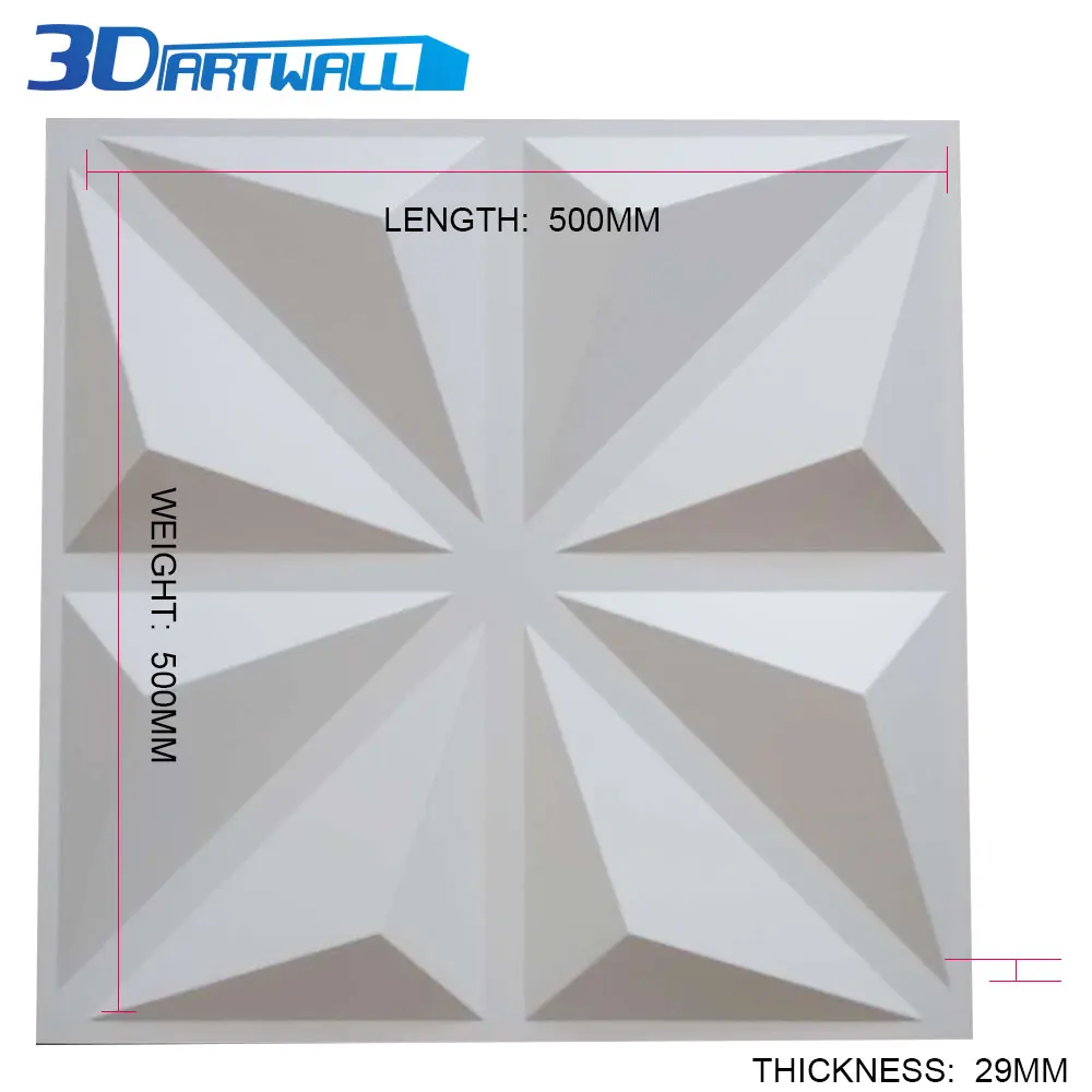 3DARTWALL акустические ПВХ 3D настенные панели стильные водонепроницаемые настенные панели декоративные текстурированные 48 плитки