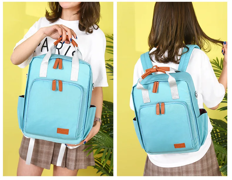 Hot Mom Backpack Versitile Fashion Large-Volume Multi-functional Waterproof Diaper Bag Infant Storage MOTHER'S Bag
