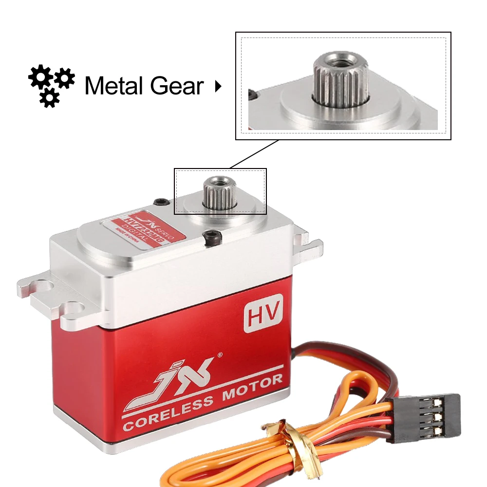 JX Servo PDI-HV7232MG, 180 градусов, полностью ЧПУ, 32 кг, металлическая шестерня, цифровой сервопривод без сердечника для радиоуправляемого автомобиля, вертолета, diy части, модель робота
