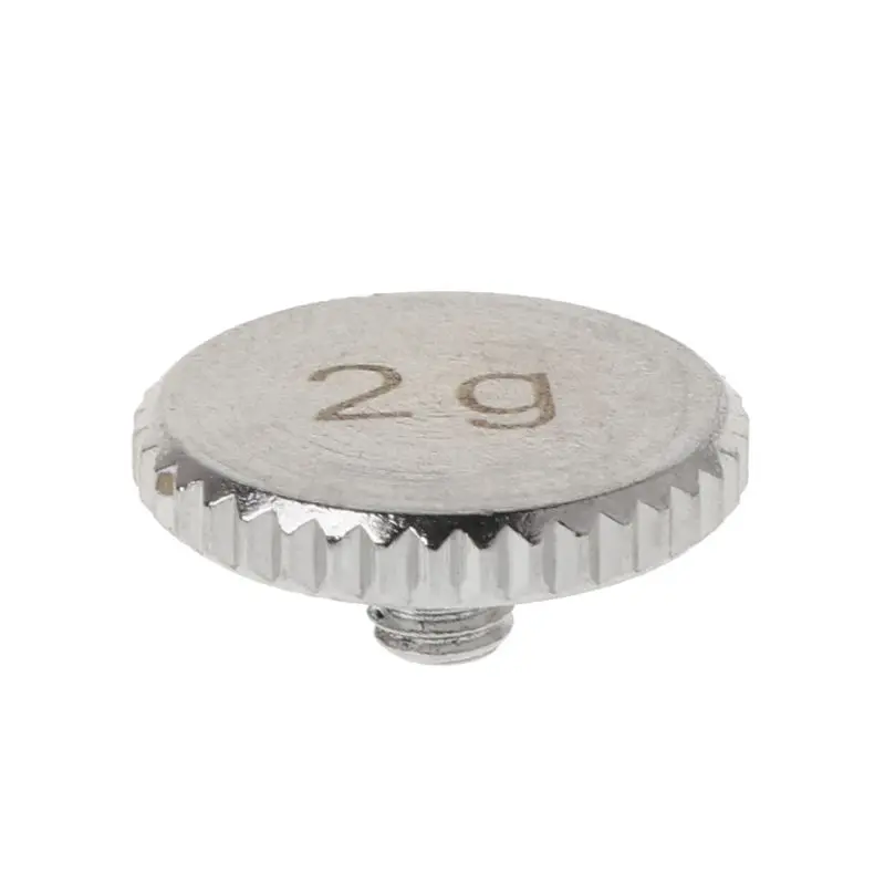 2g Silver Хедшелл 4 г 2 г оболочка вес поворотный стол металлический Электрический инструмент Запчасти для SL1200 SL1210 MK 2 3 5 M5G стилус DJ - Цвет: 2g Silver