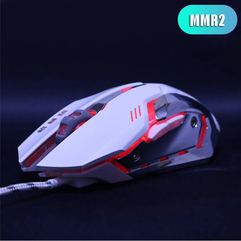 ZUOYA игровая мышь USB Проводная оптика Micel светодиодный с подсветкой игра Mause для ПК ноутбука pro gamer - Цвет: MMR2 white