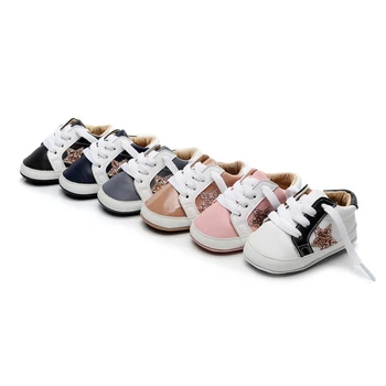 

Sneakers Toddler Soft Soled Shoes Baby Boys Girls Casual Shoes Patchwork Anti-Slip Star Print Shoes i