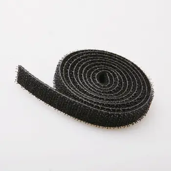 

Fixmee 10mm 039" width 25M long Convenient Reusable Nylon Cable Ties Wraps Straps Roll Loop Hook