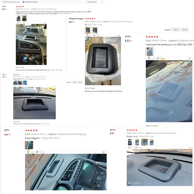 Suitable for Peugeot 3008 5008 Dashboard Sundries Box Center Console Storage Box Navigation Frame Middle Cover 8231YQ 8231VR