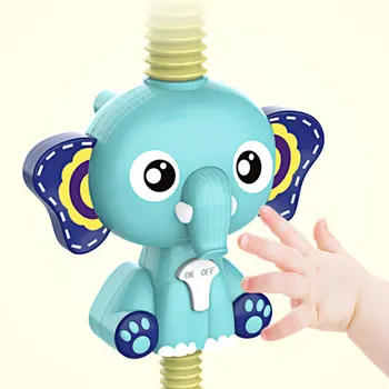 

Kids Bath Toy Cartoon Elephant Clouds Shower Faucet Spray Water Swimming Bathroom Bath Toy For Children Baby Water Game Bath Toy
