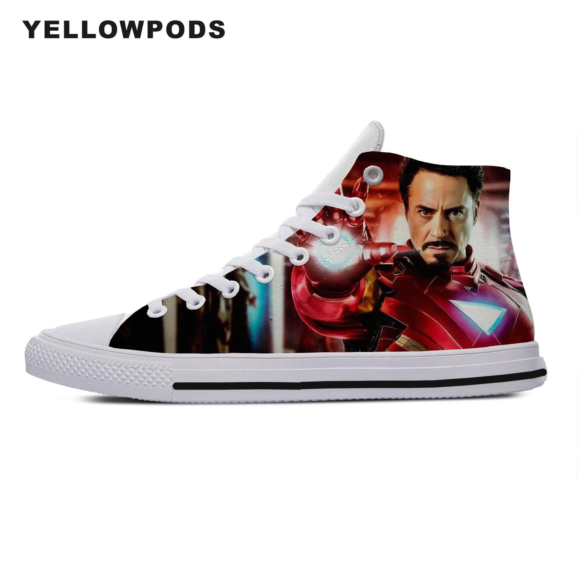 

Men Walking Shoes Customized Your Own Logo/Photo/Image Pattern Avengers Endgame Iron Man Breathable Men Fashion Diy Your Shoes