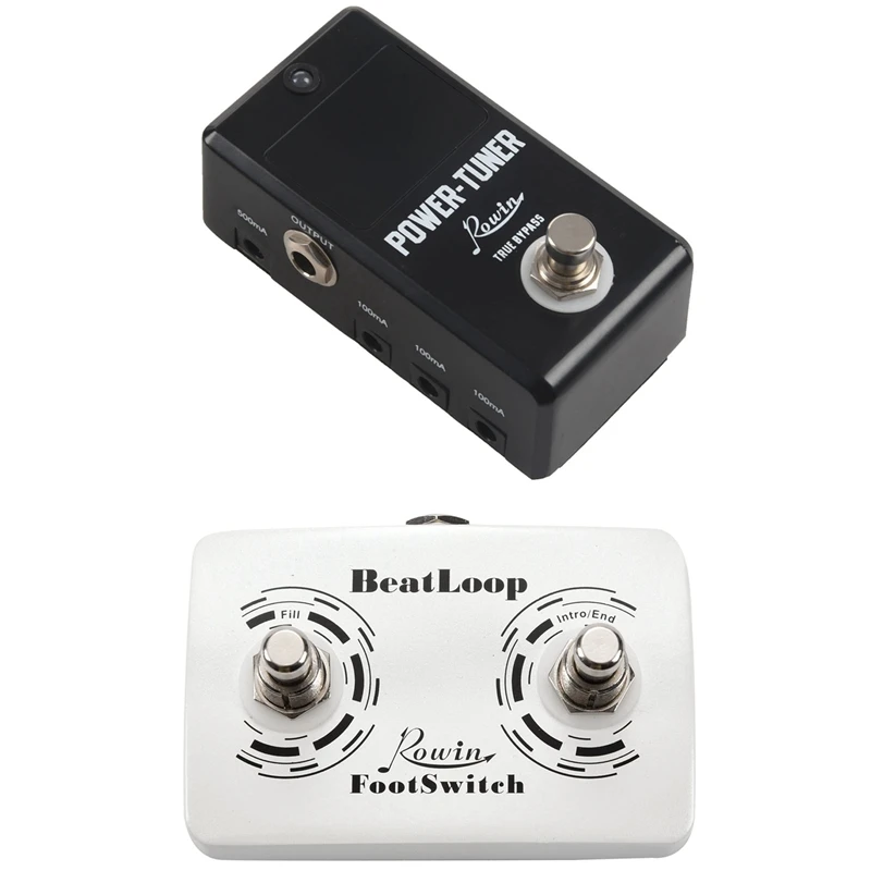 Dual Footswitch Foot Switch Pedal & Lt 920 Guitar Tuner + Effect Power